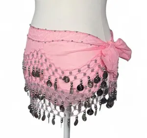 Belly Dancing Hip Scarf Pink thumbnail 1