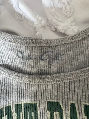 John Galt Gray Tank Top Ribbed Brandy Melville Graphic thumbnail 3