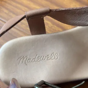 Madewell Noelle Leather Tan Platform Ankle Strap Flat Sandal thumbnail 3