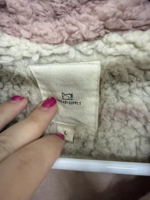 Thread & Supply Plaid Sherpa Quarter Zip L thumbnail 4