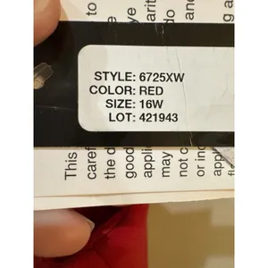 Xscape Red One-Shoulder Twist Jersey Cascading Evening Gown Size 16W $208 thumbnail 6