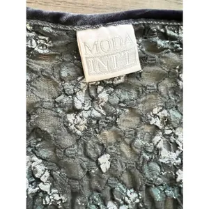 Vintage‎ y2k Moda International Black Lace Whimsy Blouse Top Shirt Whimsygoth thumbnail 4