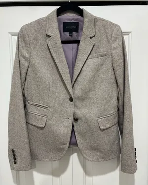 Banana Republic Women's Herringbone Blazer - Light Brown Tweed Herringbone thumbnail 1