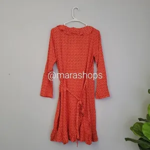 Cecilie Copenhagen Jolene ruffled printed crepe wrap dress thumbnail 5
