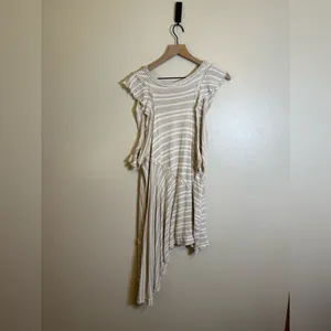 Free People Between the Lines striped linen-blend‎ mini dress thumbnail 5