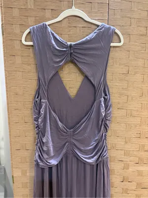 Free People Kit Open-Back One-Piece Sleeveless Ruched V-Neck Wide-Leg Jumpsuit L thumbnail 5
