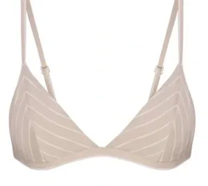 SKIMS Cotton Poplin Triangle Bralette | Women’s Minimal Lingerie Top thumbnail 1