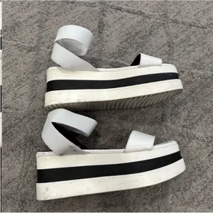 Steve Madden Haze White Platform Sandals 8M thumbnail 7