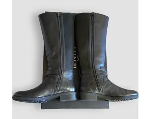Coach Riding Boots Essex Semi Matte Leather/Stretch Black Women' SZ 6.5B 36.5 EU thumbnail 5
