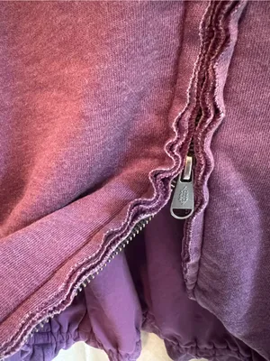 RARE Sample Full-Zip Heavy Hoodie Jacket with Bubble Hem, NWOT thumbnail 4