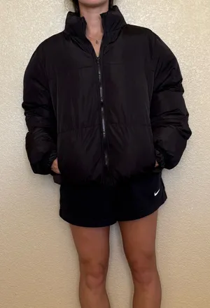 Forever 21 Black Puffer Jacket thumbnail 1