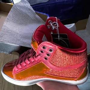 •NWT• Pastry Pop Tart Glitter High Top Sneakers Red Dance Shoes • 5W/ 3UK thumbnail 4