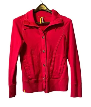 Lole Pink Hooded‎ Zip Up Moisture Wicking Jacket Size Large Athletic Preppy City thumbnail 1
