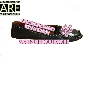 Marc Jacobs Black Leather Driving Loafer Shoes With Teal & Cream Decor (36.5) thumbnail 12