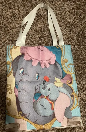 Disney Collection Dumbo Extra Large & Roomy Canvas Tote Bag thumbnail 1