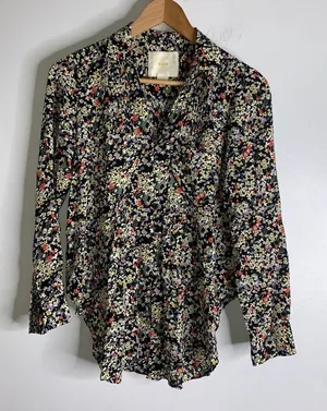 Maeve Small Floral Collar‎ Button Down Top CP4015 thumbnail 1