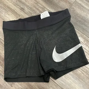 COPY - Women’s Nike Pro Cool 3" Sparkle Glitter Shorts thumbnail 1