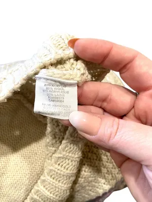 Urban Outfitters BDG Grandpa Chunky Cardigan Cream Size L Coastal Quiet Luxury thumbnail 4