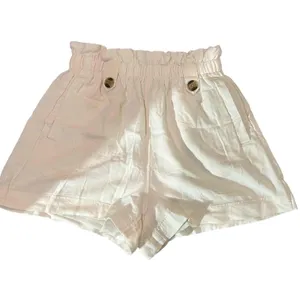 American‎ Eagle Outfitters Shorts Womens XS Ivory Paperbag Waist Button thumbnail 2