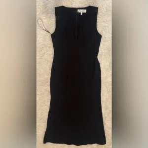 NWOT ELLIATT Eden Sleeveless Midi Dress Black SZ L thumbnail 4