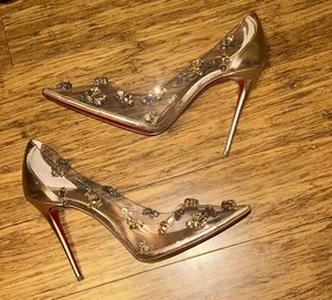 Christian Louboutin Degraqueen Clear Pointed Toe Pump size 38.5 thumbnail 8