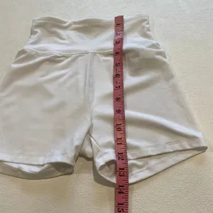 American Eagle White High Waisted Biker Shorts XS Stretch Active Lounge thumbnail 5
