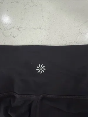 Athleta Black Leggings with Sheer Side Panels thumbnail 4