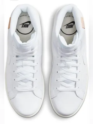 Nike Court Royale 2 Mid Triple White (Women's) size 9.5 thumbnail 2
