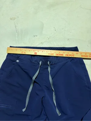 Figs Navy Blue Drawstring scrub Jogger Pants large thumbnail 4