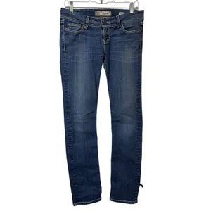 BKE Sabrina Jeans Womens 27R Blue Skinny Mid Rise Medium Wash Contrast Stitch thumbnail 5