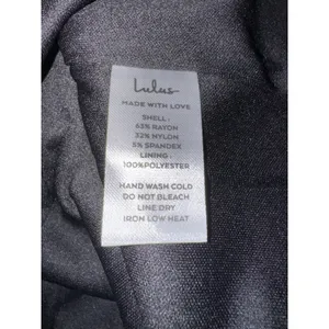 Lulus Black Off The‎ Shoulder Bodycon Dress Front Slit XS NEW thumbnail 9