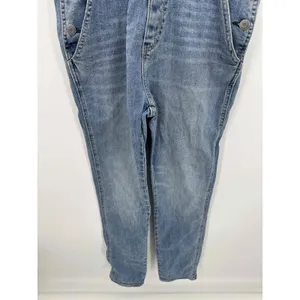 Gap Womens XS Denim Overalls‎ Medium Wash Open Back Relaxed 90s Y2K Bib Jeans thumbnail 5