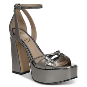 Sam Edelman Kamille platform heels Pewter Metallic Size 10 thumbnail 1