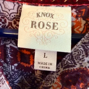 Knox Rose Large Purple Red Boho Patchwork Crochet Lace High Low‎ Dress thumbnail 2