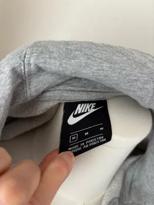 Nike Fleece grey quarter-zip hoodie (M) thumbnail 4