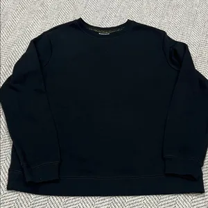 Wondershop Black Crewneck Pajamas Sweater thumbnail 1