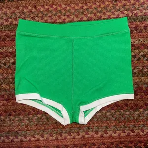 Nwot Aerie Offline Green Ribbed Shorts Hot Pants thumbnail 1