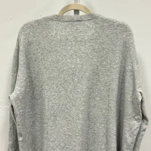 Zara The Maternity Mood Oversized Knit Chunky‎ V-neck Sweater 9919/102/803 Gray thumbnail 6