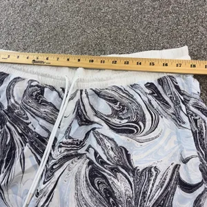 Athleta Womens 1X All Activity Shorts‎ Marble Print Drawstring Waist Athletic thumbnail 4