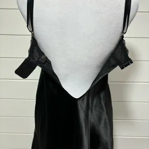 Thalia Sodi Black Cheetah Print Chemise Black&Brown Size‎ M thumbnail 6