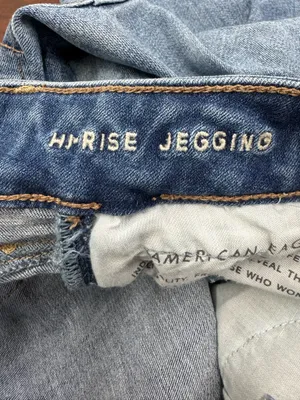 American Eagle Next Level Stretch Distressed Hi-Rise Jegging Jeans Size 0 Short thumbnail 7