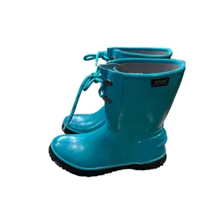 BOGS Urban Farmer Teal Lace Up Rain Boots Womens Size 8 Waterproof Garden chore thumbnail 2