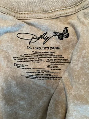 Oversized dolly Parton shirt Tan Size 3x thumbnail 3