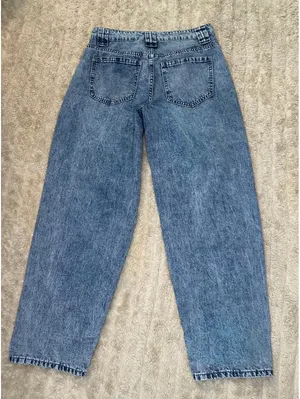 YMI Jeans USA Barrel Fit acid-wash denim jeans Size 5/27 retro 80s 90s thumbnail 6