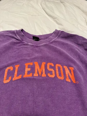 Clemson ribbed crewneck Purple Size L thumbnail 2