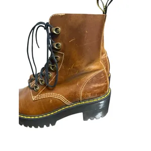 Dr. Martens Leona Butterscotch Brown Women’s New Orleans Leather Heeled Boots 8 thumbnail 8