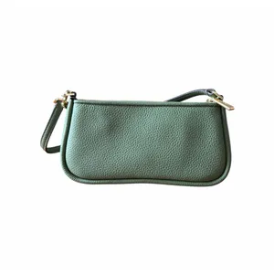 Kate Spade Kayla KM148 Woven Leather Convertible Shoulder Bag Cedar Green NWOT thumbnail 4