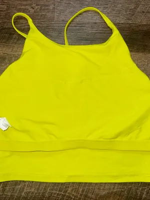 Old Navy Powersoft Neon Strappy Crop Tank Top Size XL thumbnail 7