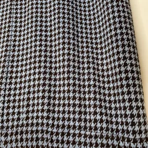 Lennie For Nina Leonard Houndstooth Skirt Fringe Trim Sz Large thumbnail 4