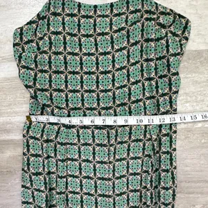 Farm Rio Green Floral Print Honolulu Wide Leg Pant Jumpsuit XS Anthropologie thumbnail 9